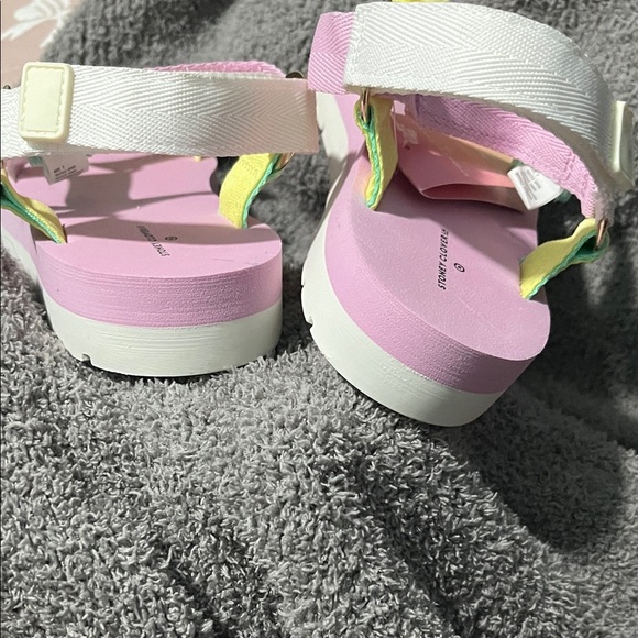 Stoney Clover Lane Pink and Yellow Sandals - Picture 4 of 5